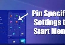 How to Pin Your Favorite Settings to Windows 10 Start Menu