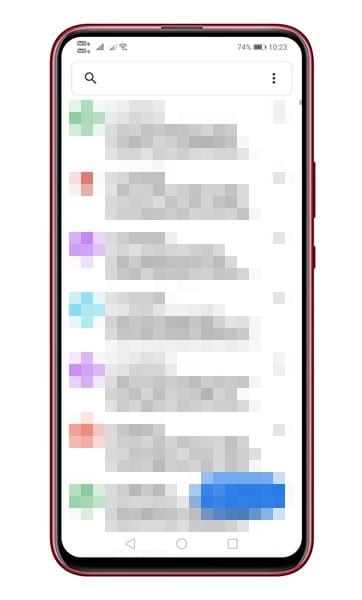 open Google Messages app