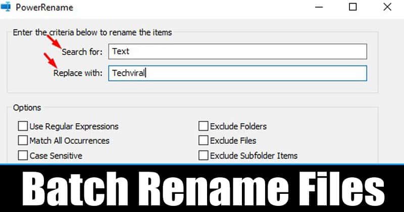 How to Batch Rename Files in Windows 10 with PowerToys