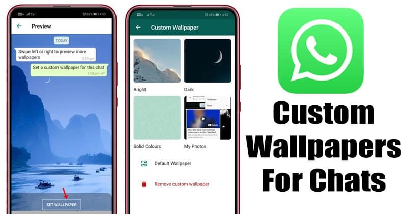 Állítson be egyéni háttérképet az egyéni csevegésekhez a WhatsApp-on