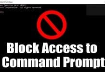 How to Disable Command Prompt in Windows 10 Computer
