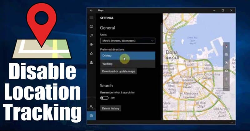 How to Disable Location Tracking in Windows 10 PC