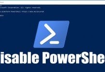 How to Disable PowerShell in Windows 10 Computer