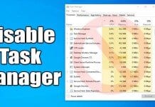 How to Disable Task Manager in Windows 10 PC