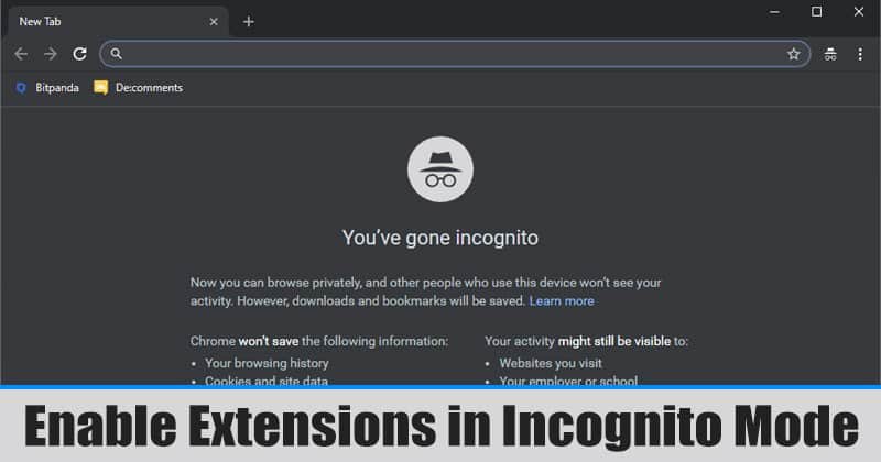 How to Enable Extensions in Google Chrome Incognito Mode