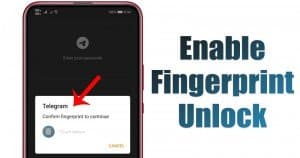 How to "Turn On" Fingerprint Lock On Telegram