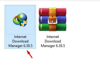 double click on the 'Internet Download Manager' exe file