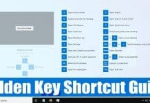 How to use the Windows Key Shortcut Guide in Windows 10
