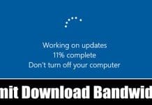 How to Limit Windows Update's Download Bandwidth on Windows 10