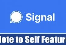 How to Enable & Use the 'Note to Self' Feature of Signal
