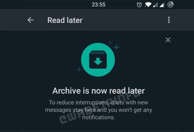 WhatsApp to Bring  Read Later  Feature  Details Here  - 95