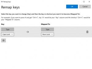 remap keys on keyboard windows 10