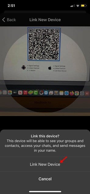 use the mobile app to scan the QR code