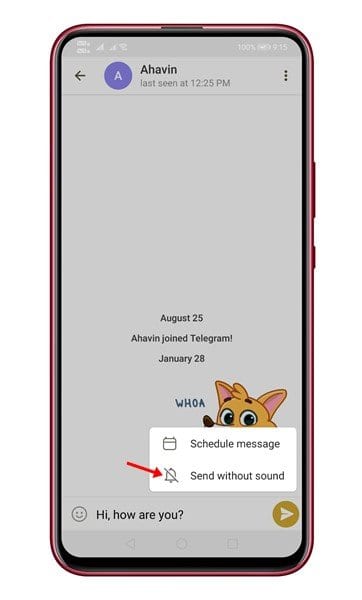 How to Send Silent Messages On Telegram  Unique Feature  - 10