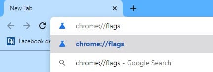 open 'Chrome://flags'
