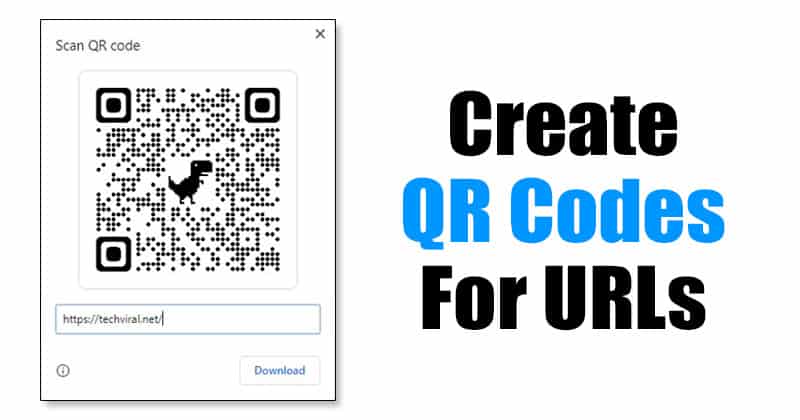 How to Create QR Codes for URLs in Google Chrome (Desktop)