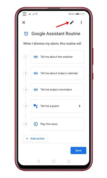 How to Set Up Google Assistant Routines in Clock App On Android - 14