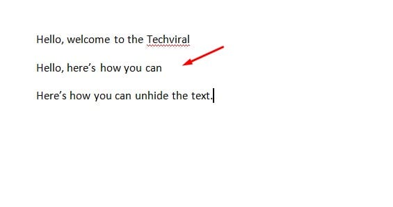 How to Hide Unhide Text in Microsoft Word Document - 77