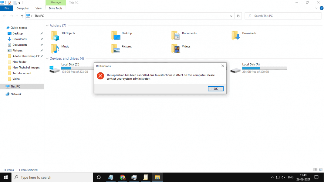 How to Prevent Access to Hard Disk Drives On Windows 10