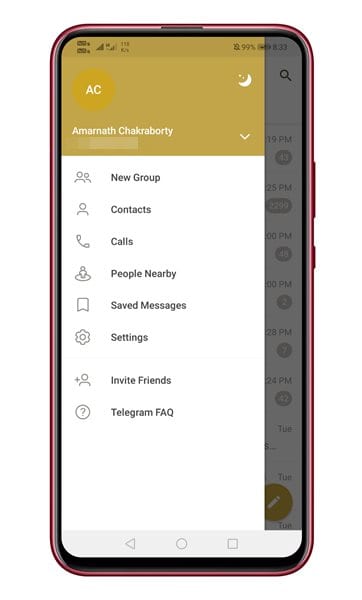 How to Hide Your Profile Picture in Telegram for Android - 9