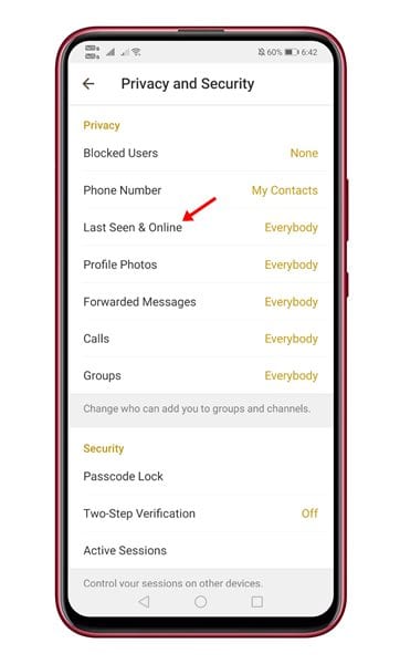 How to Hide Last Seen On Telegram for Android in 2021 - 69