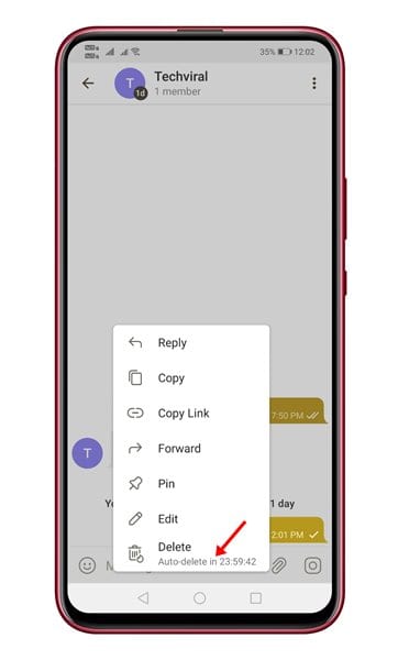 How to Enable   Use the Auto Delete Message Feature On Telegram - 44