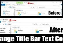 How to Change the Title Bar Text Color in Windows 10