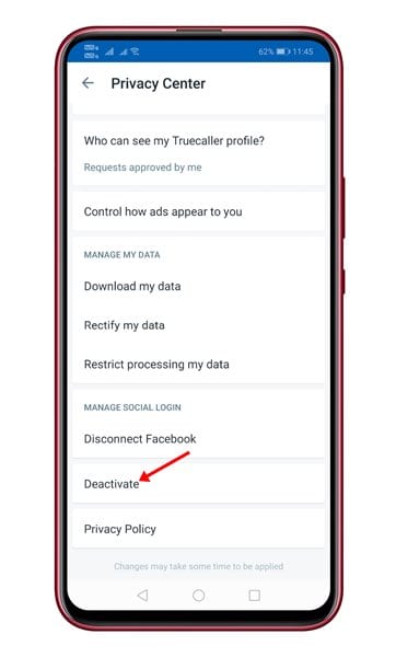 How to Deactivate TrueCaller Account   Unlist Your Phone Number - 29