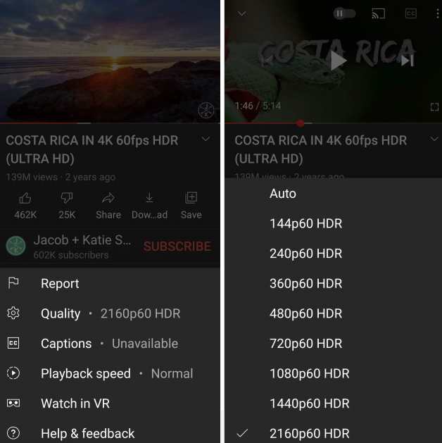 YouTube gets support of 4k