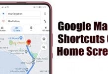 How to Add Google Maps Shortcuts On Android Home Screen