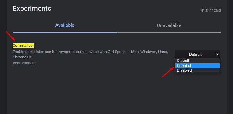 How to Enable   Use Commander in Google Chrome Browser - 36