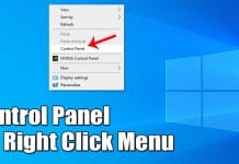 How to Add Control Panel to Windows’ Right Click Menu