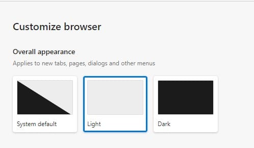 How to Set Different Theme   Color on Microsoft Edge - 68