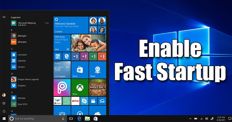 How to Enable Fast Startup on Windows 10 PC in 2021