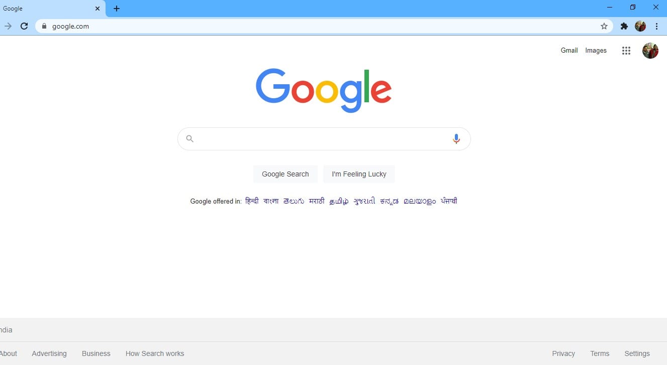 launch the Google Chrome