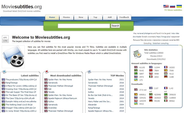 10 migliori siti per scaricare sottotitoli per film e programmi TV