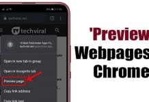 How to 'Preview' Webpages in Chrome For Android Without Opening Them