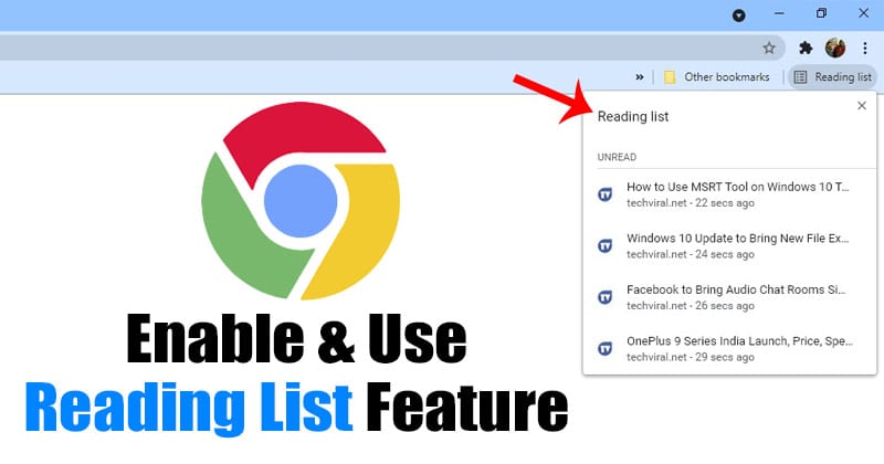 How to Enable & Use Reading List in Google Chrome Browser