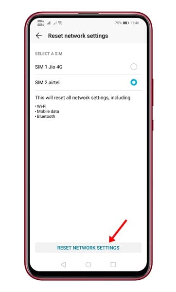 How to Reset Network Settings On Android in 2022 - 75