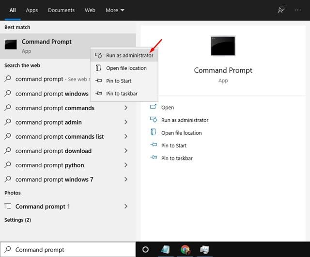 Windows type command. Command prompt admin. Windows Firewall via cmd.