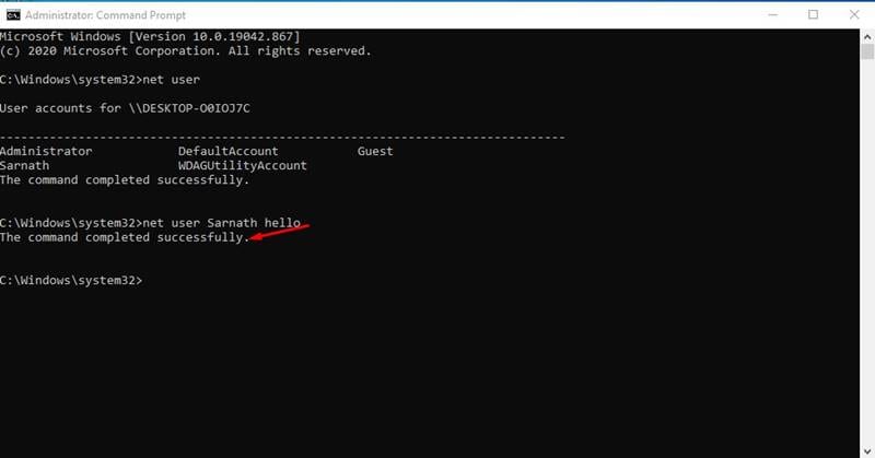 How to Change Windows 10 Password via CMD  Command Prompt  - 7