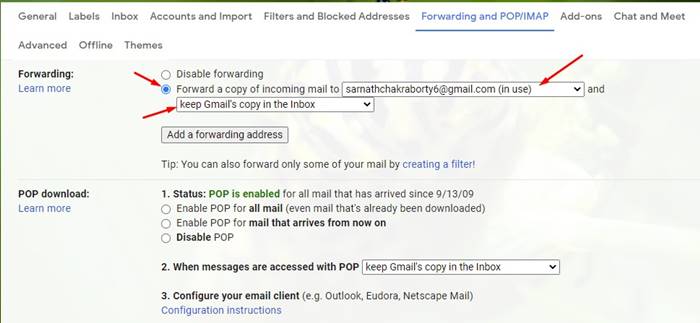 How to Forward Emails from One Gmail Account to Another - 28