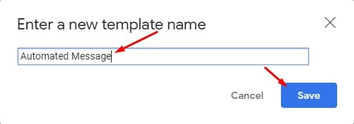 template name