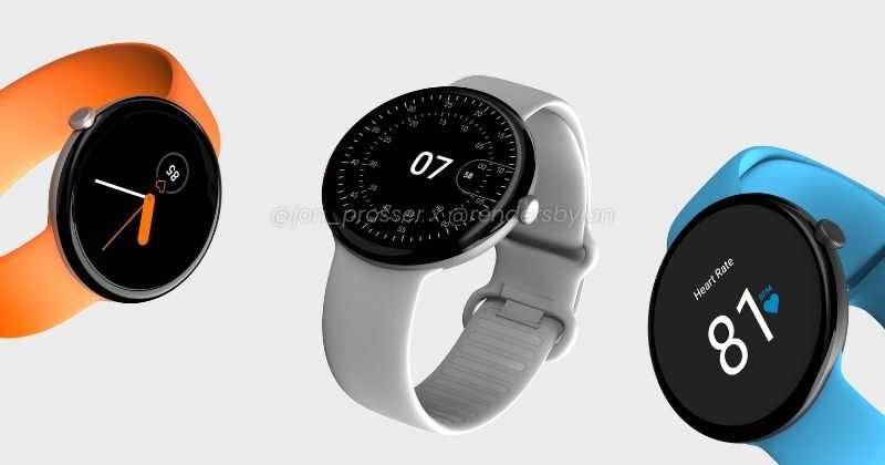 Google Pixel Watch Leak Shows Round Design, Might come with WearOS Support