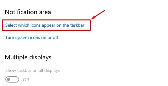 Restore Missing Taskbar Icons