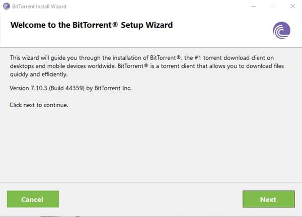 Install BitTorrent Offline Installer