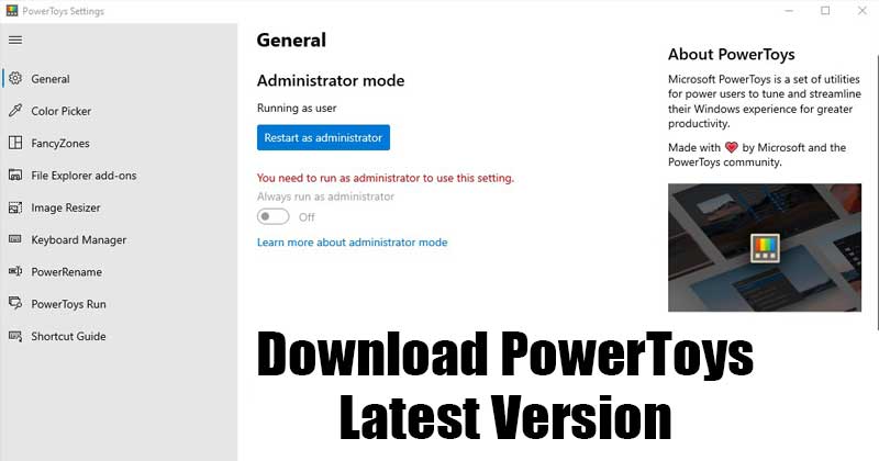 Download PowerToys for Windows 10 Latest Version (0.37.2)