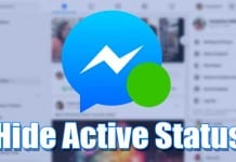 Hide the Active Status On Facebook