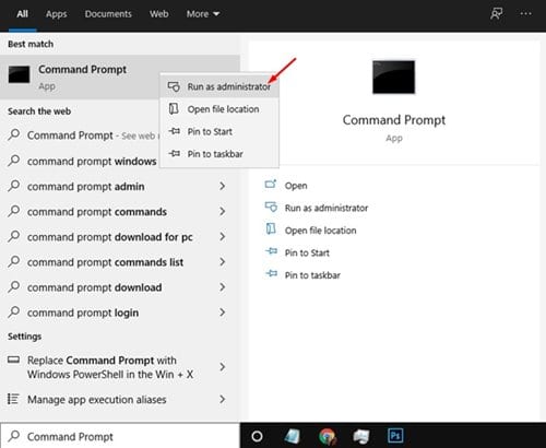 complete list of command prompt commands