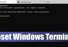 How to Reset Windows Terminal to Default Settings